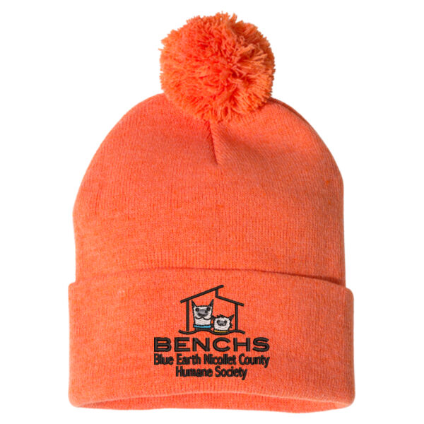 Sportsman - Pom-Pom 12" Knit Beanie - Embroidered Logo Thumbnail