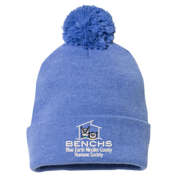 Sportsman - Pom-Pom 12" Knit Beanie - Embroidered Logo Thumbnail