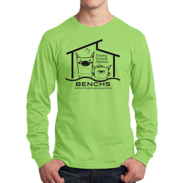 Port & Company® Long Sleeve Core Cotton Tee - Printed Logo Thumbnail