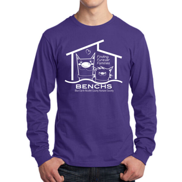 Port & Company® Long Sleeve Core Cotton Tee - Printed Logo Thumbnail