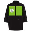 Ten Pearl Button Black Chef Coat Thumbnail